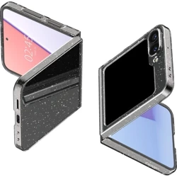 Etui Spigen Air Skin do Galaxy Z Flip6, przezroczyste z brokatem