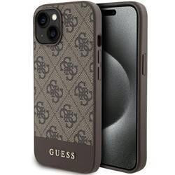 GUESS GUHCP15SG4GLBR IPHONE 15 / 14 / 13 6.1" BRĄZOWY/BROWN HARDCASE 4G STRIPE COLLECTION