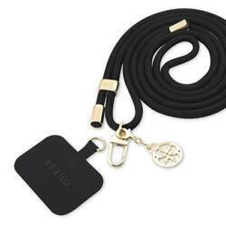 GUESS GUOUCNMG4EK UNIVERSAL CBDY CORD PASEK CZARNY/BLACK NYLON 4G METAL CHARM