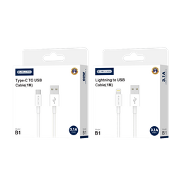 JELLICO kabel B1 USB-C 3.1A 1M Biały