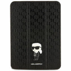 KARL LAGERFELD KLFC11SAKHPKK IPAD 10.9" FOLIO MAGNET ALLOVER COVER CZARNY/BLACK SAFFIANO MONOGRAM IKONIK