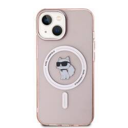 Karl Lagerfeld KLHMP14SHFCCNOP iPhone 14 / 15 / 13 6.1" różowy/pink hardcase IML Choupette MagSafe