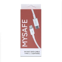 MYSAFE KABEL CL18W TYPE-C DO LIGHTNING BIAŁY