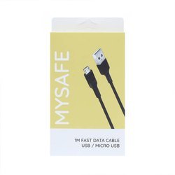 MYSAFE KABEL CL1M MICRO USB 1M CZARNY