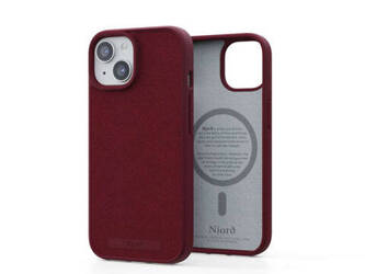 Njord "Suede MagSafe" Cover for Apple iPhone 15 Pro Max, red