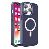 Pancerne magnetyczne etui iPhone 14 Plus MagSafe Color Matte Case - niebieskie
