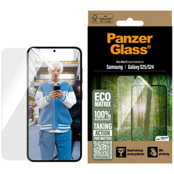 Szkło hartowane PanzerGlass Eco Matrix    Ultra-Wide Fit do Samsung Galaxy S25