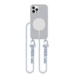 TECH-PROTECT MAGNECKLACE MAGSAFE IPHONE 12 / 12 PRO CRAYON GREY