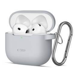 TECH-PROTECT SILICONE HOOK APPLE AIRPODS 4 CRAYON GREY