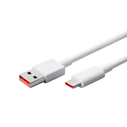 XIAOMI ORYGINALNY KABEL 120W USB TYP-C 6A  1M BULK BIAŁY BULK